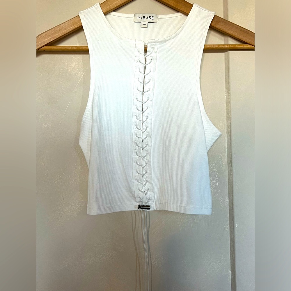 The Base lace up tank